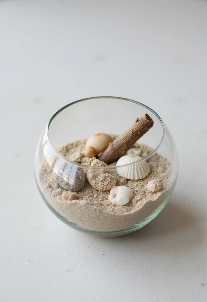 28 Glass Bowl Centerpiece Ideas for Every Season 33 28 Glass Bowl Centerpiece Ideas for Every Season - 7. Nautical Vibes