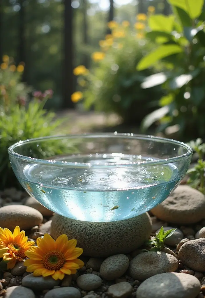 28 Glass Bowl DIY Decor Ideas for Stunning Handmade Projects 42 28 Glass Bowl DIY Decor Ideas for Stunning Handmade Projects - 12. Glass Bowl Bird Bath
