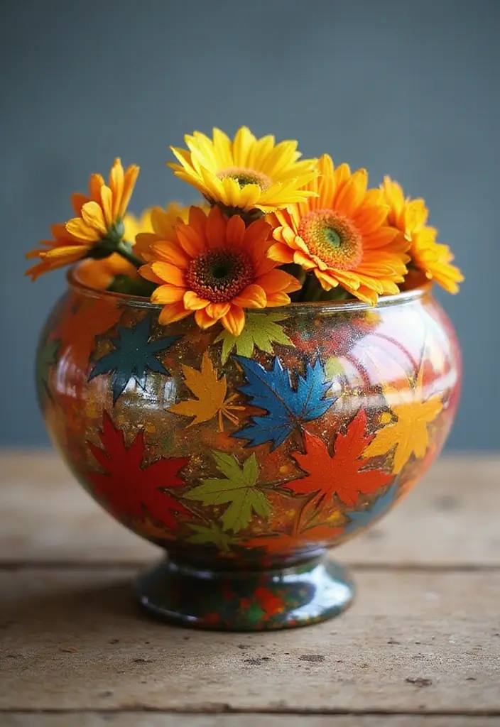 28 Glass Bowl DIY Decor Ideas for Stunning Handmade Projects 3 28 Glass Bowl DIY Decor Ideas for Stunning Handmade Projects - 3. Painted Glass Bowl for Seasonal Decor