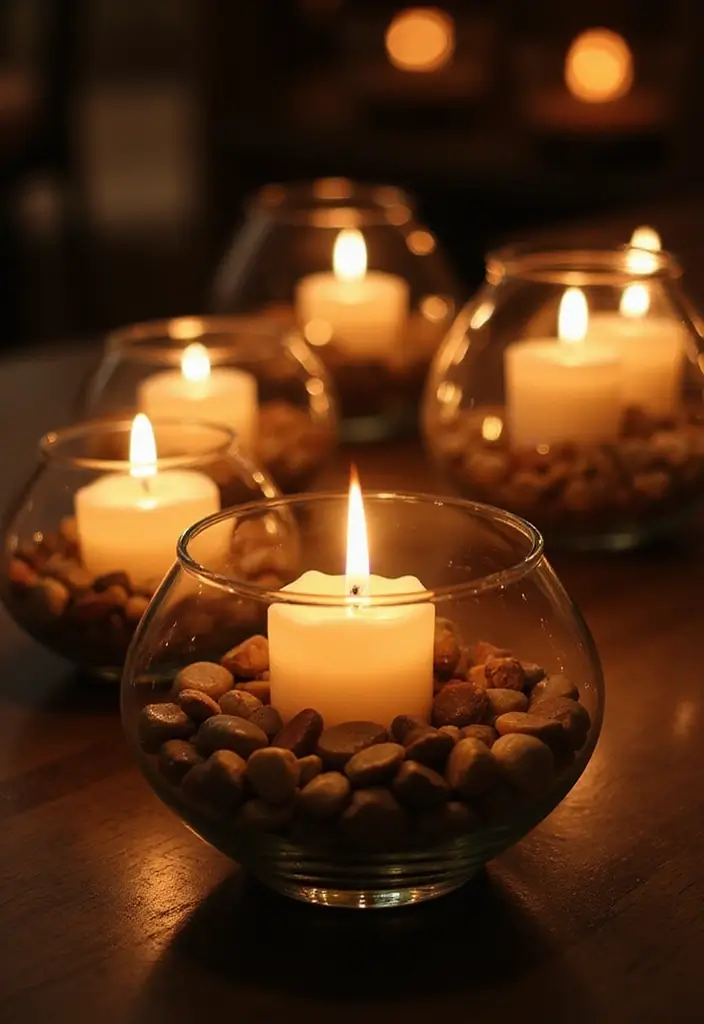 28 Glass Bowl DIY Decor Ideas for Stunning Handmade Projects 4 28 Glass Bowl DIY Decor Ideas for Stunning Handmade Projects - 4. Glass Bowl Candle Holders