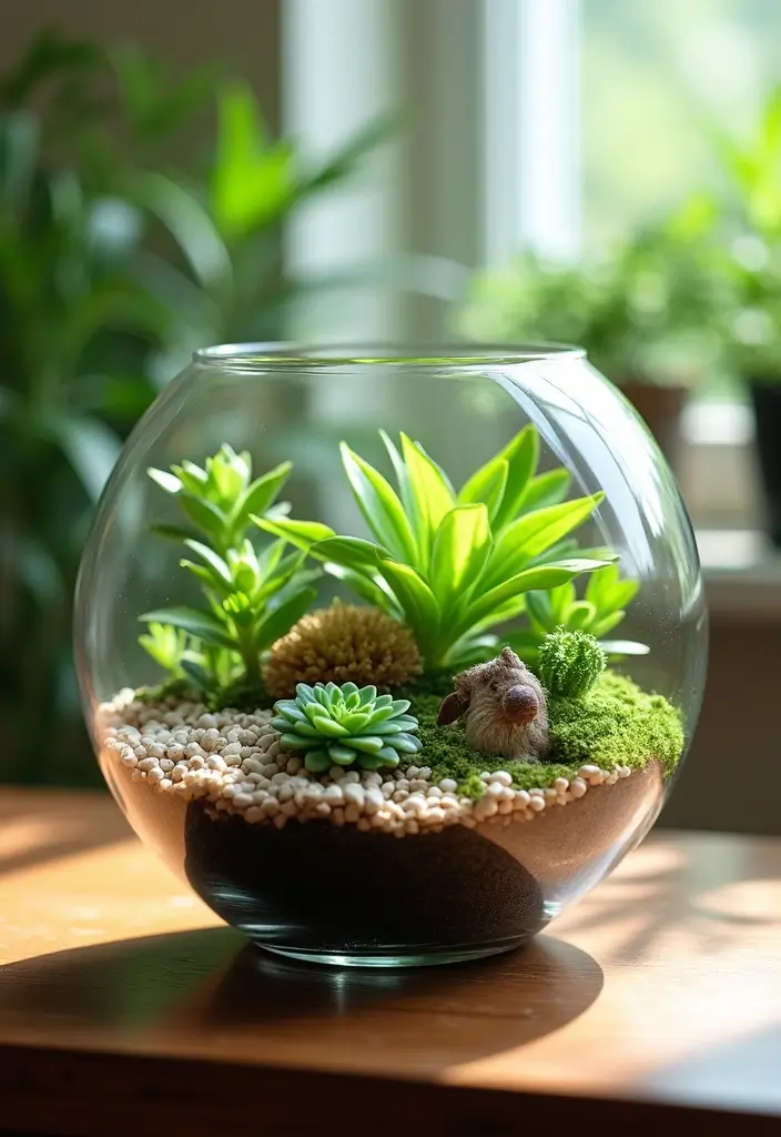 28 Glass Bowl DIY Decor Ideas for Stunning Handmade Projects 19 28 Glass Bowl DIY Decor Ideas for Stunning Handmade Projects - 7. Terrarium in a Glass Bowl