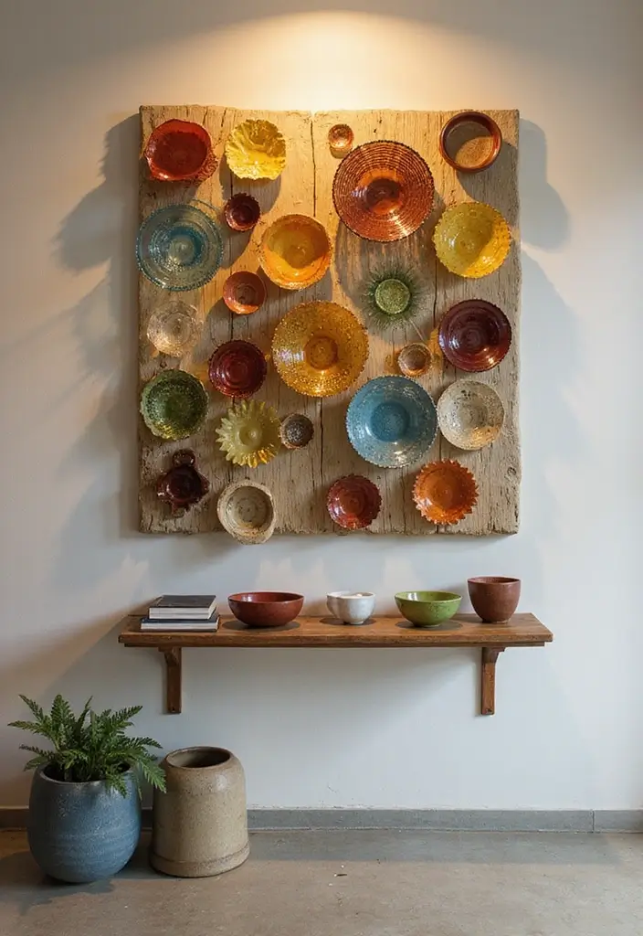 28 Glass Bowl DIY Decor Ideas for Stunning Handmade Projects 20 28 Glass Bowl DIY Decor Ideas for Stunning Handmade Projects - 8. Glass Bowl Wall Art