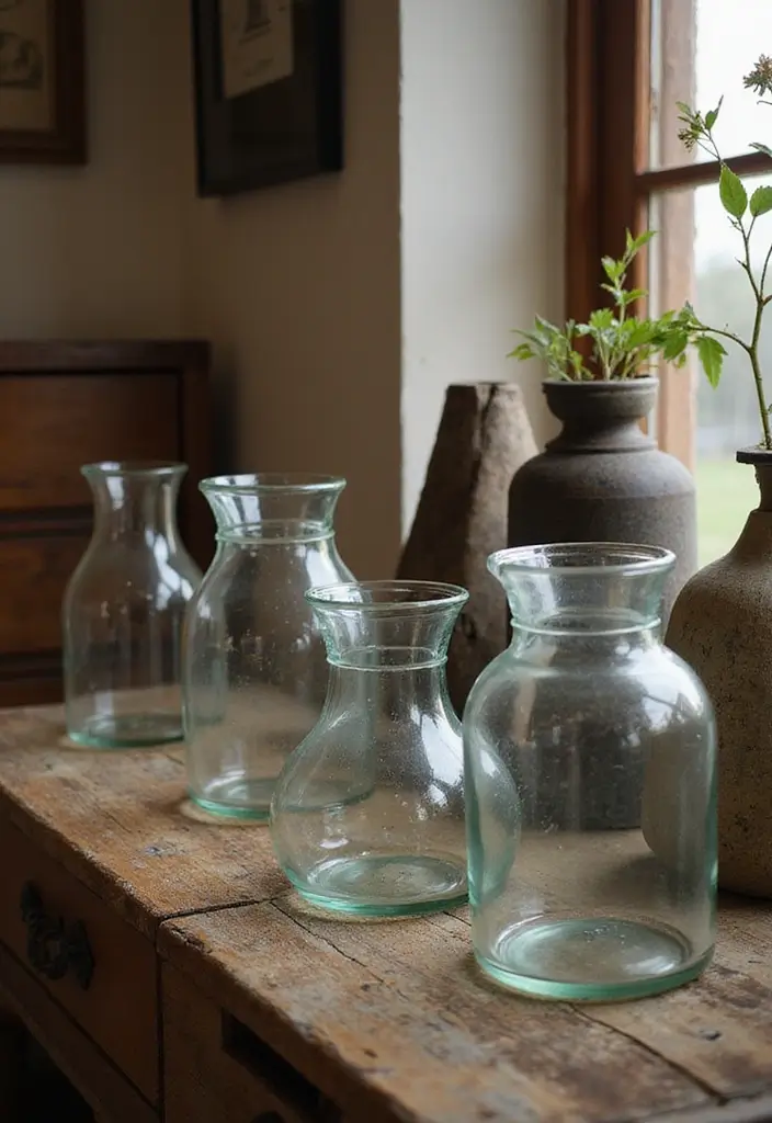 28 Glass Water Jug Decor Ideas for Kitchen and Dining Spaces - 11. Mixing Textures