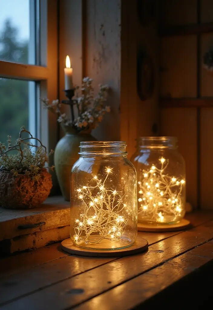 28 Glass Water Jug Decor Ideas for Kitchen and Dining Spaces - 3. Illuminated Jugs