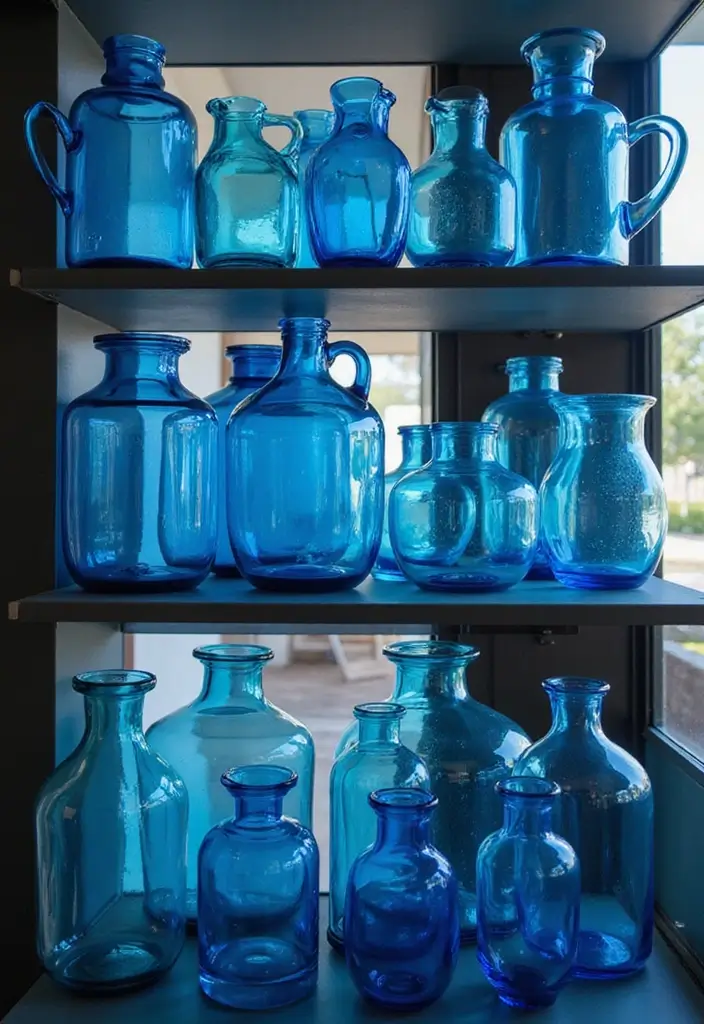 28 Large Glass Jug Decor Ideas for Rustic and Modern Styles 70 28 Large Glass Jug Decor Ideas for Rustic and Modern Styles - 14. Monochromatic Decor