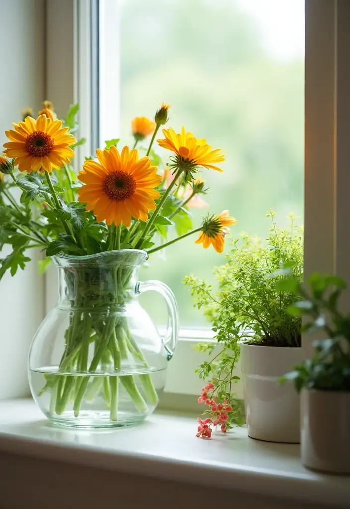 28 Large Glass Jug Decor Ideas for Rustic and Modern Styles 43 28 Large Glass Jug Decor Ideas for Rustic and Modern Styles - 7. Decorative Jug Planters