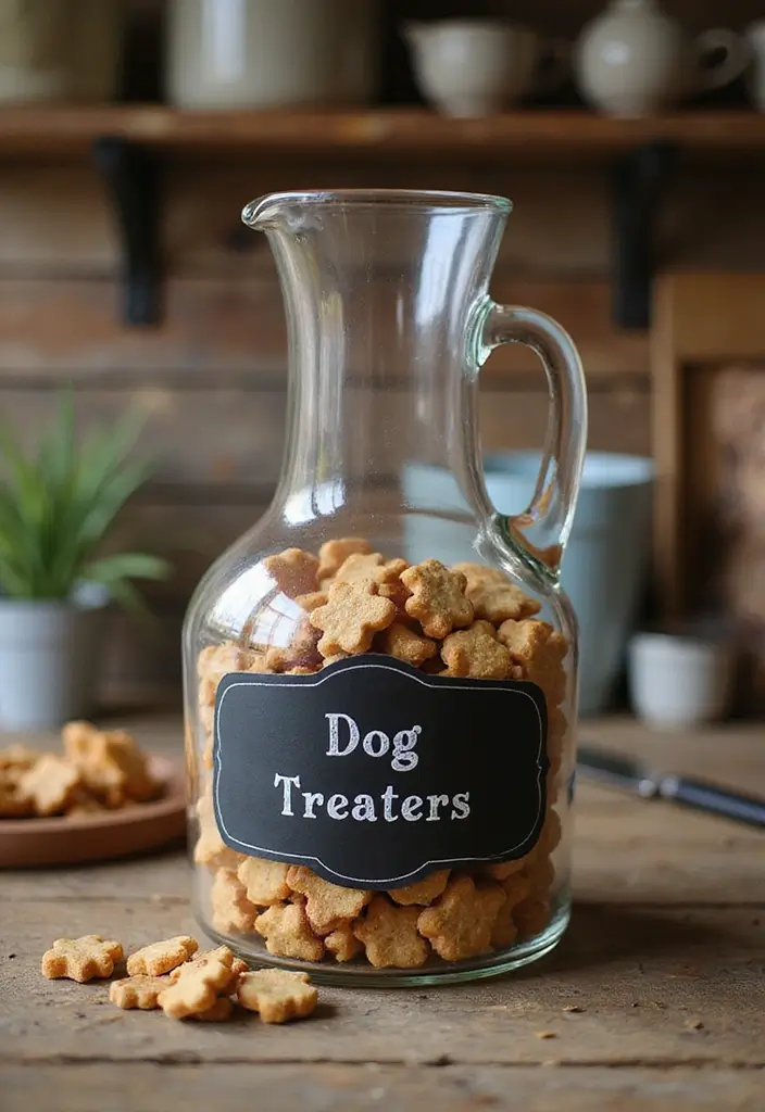 28 Large Glass Jug Decor Ideas for Rustic and Modern Styles 48 28 Large Glass Jug Decor Ideas for Rustic and Modern Styles - 8. Vintage-Inspired Storage