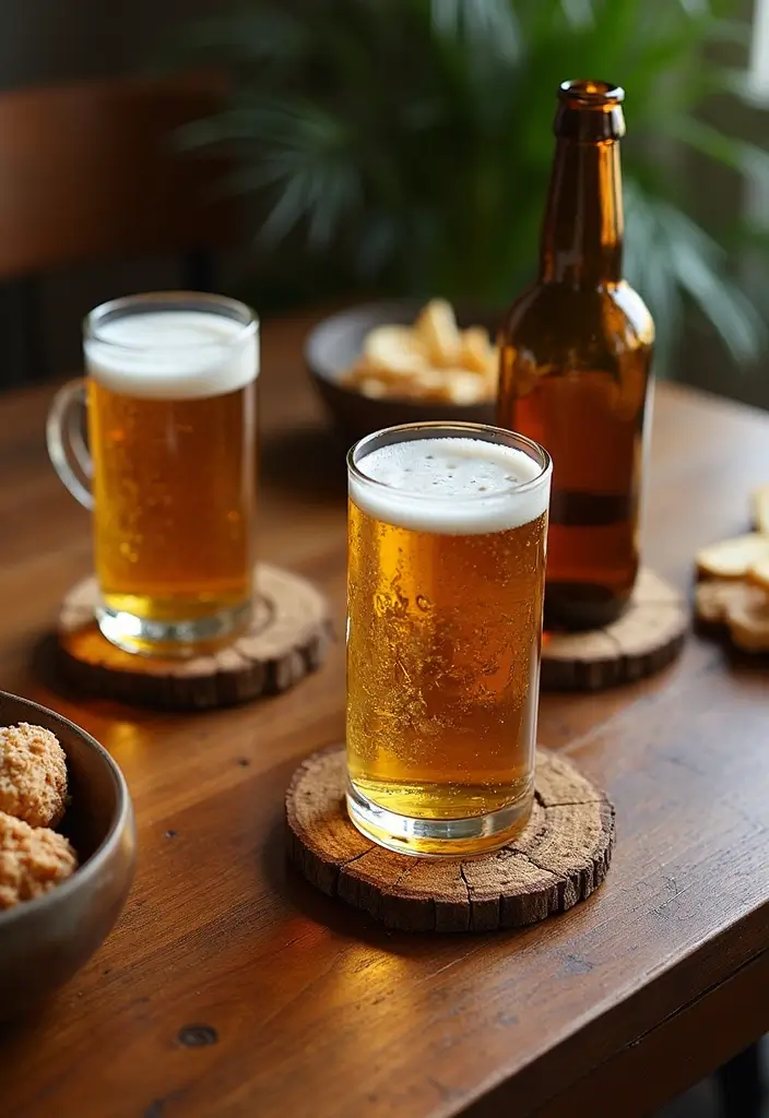 28 Vintage Glass Bottle Decor Ideas That Tell a Story - 20. Vintage Glass Bottle Coasters