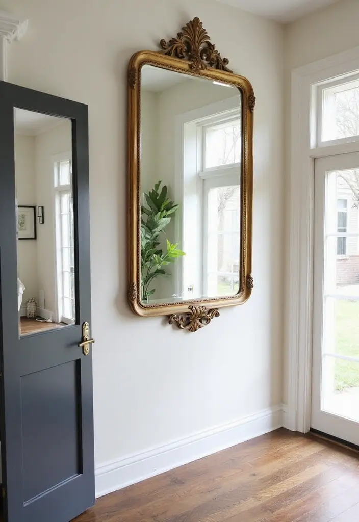 30 Above Sliding Glass Door Decor Ideas to Fill That Empty Space 28 30 Above Sliding Glass Door Decor Ideas to Fill That Empty Space - 10. Vintage Mirrors