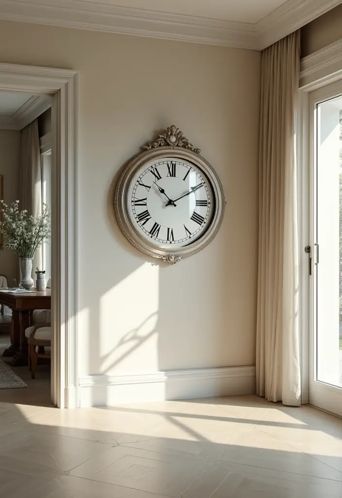 30 Above Sliding Glass Door Decor Ideas to Fill That Empty Space 46 30 Above Sliding Glass Door Decor Ideas to Fill That Empty Space - 16. Decorative Wall Clock