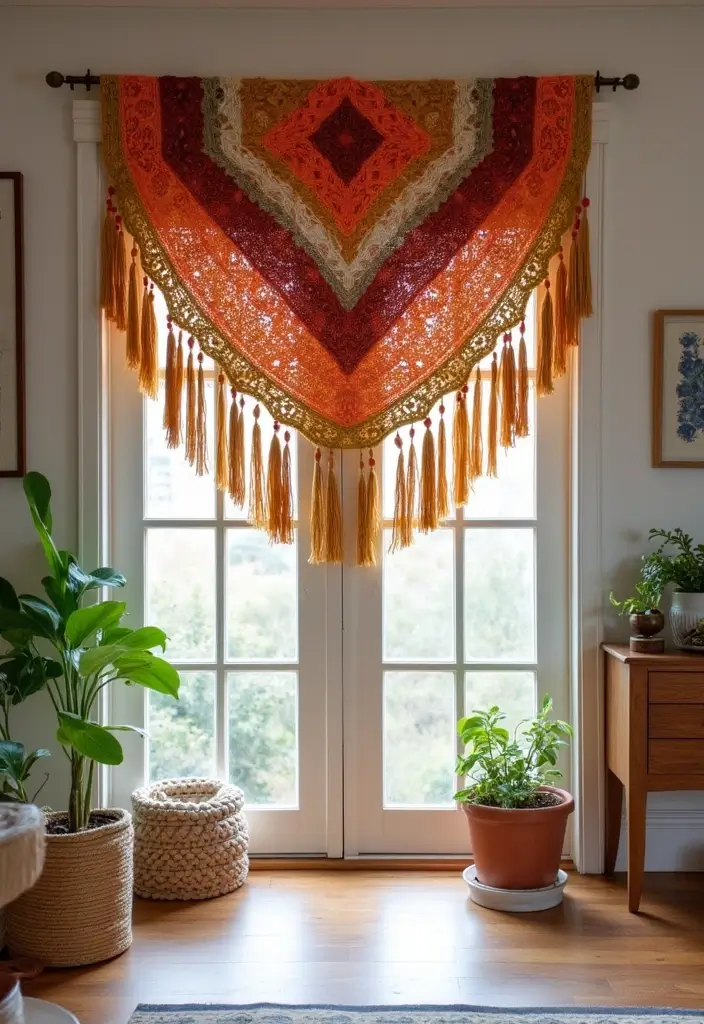 30 Above Sliding Glass Door Decor Ideas to Fill That Empty Space 52 30 Above Sliding Glass Door Decor Ideas to Fill That Empty Space - 20. DIY Yarn Wall Hangings