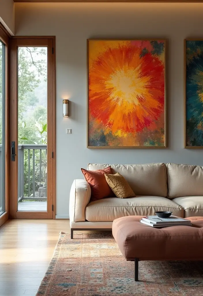 30 Above Sliding Glass Door Decor Ideas to Fill That Empty Space 59 30 Above Sliding Glass Door Decor Ideas to Fill That Empty Space - 21. Fabric Wall Art