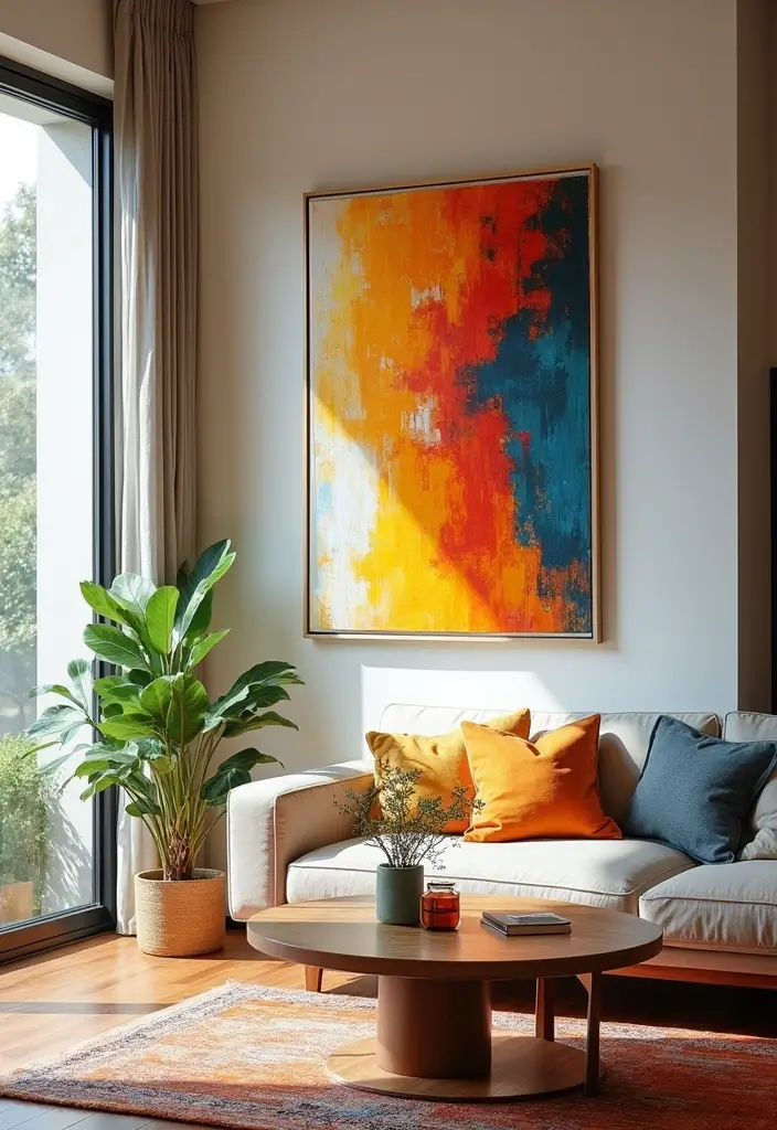 30 Above Sliding Glass Door Decor Ideas to Fill That Empty Space 9 30 Above Sliding Glass Door Decor Ideas to Fill That Empty Space - 3. Statement Art Pieces
