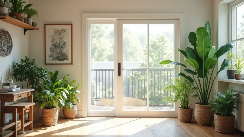 30 Above Sliding Glass Door Decor Ideas to Fill That Empty Space