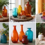 30 Colored Glass Vase Decor Ideas for Vibrant Home Accents