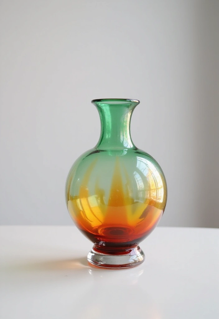 30 Colored Glass Vase Decor Ideas for Vibrant Home Accents 100 30 Colored Glass Vase Decor Ideas for Vibrant Home Accents - 24. Minimalist Elegance