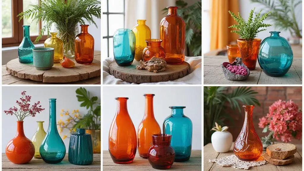 30 Colored Glass Vase Decor Ideas for Vibrant Home Accents