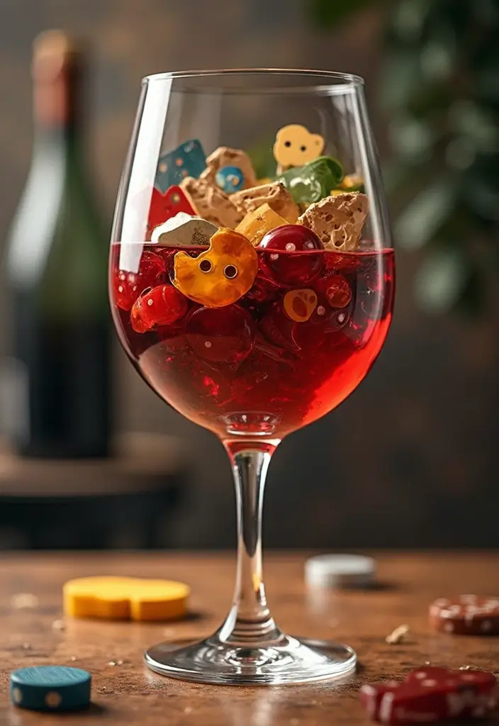 30 Giant Wine Glass Decor Ideas for Playful Centerpieces 100 30 Giant Wine Glass Decor Ideas for Playful Centerpieces - 26. Entertaining Game Displays
