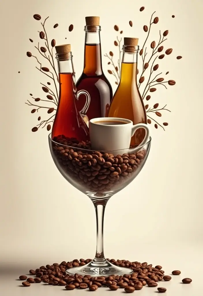 30 Giant Wine Glass Decor Ideas for Playful Centerpieces 107 30 Giant Wine Glass Decor Ideas for Playful Centerpieces - 27. Coffee Lovers Delight