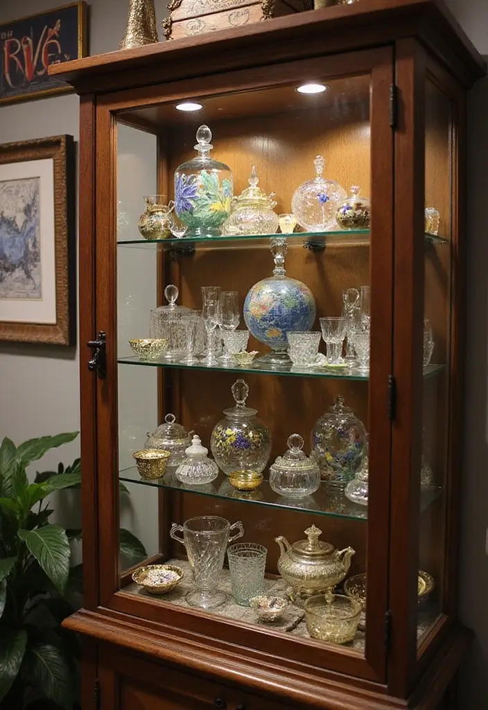 30 Glass Cabinet Decor Ideas to Showcase Your Collections 66 30 Glass Cabinet Decor Ideas to Showcase Your Collections - 22. Include Travel Souvenirs
