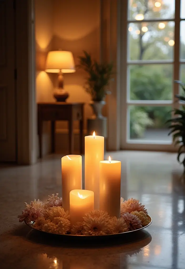 30+ Glass Candle Holder Decor Ideas That Feel Warm and Cozy 45 30+ Glass Candle Holder Decor Ideas That Feel Warm and Cozy - 15. Candle Holders with Mirrors