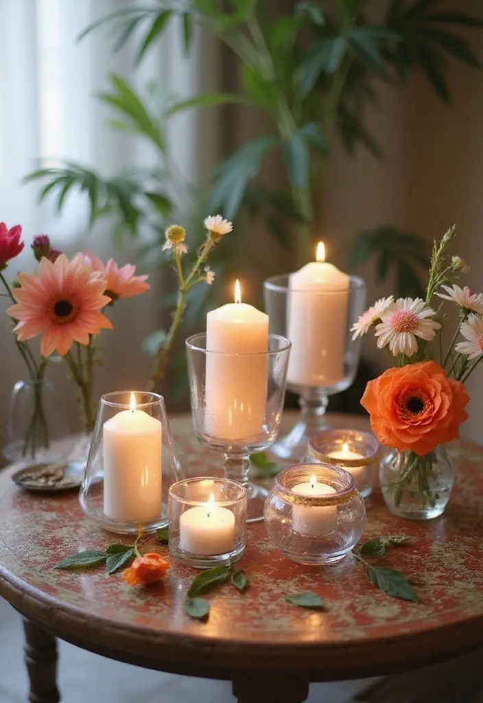 30+ Glass Candle Holder Decor Ideas That Feel Warm and Cozy 101 30+ Glass Candle Holder Decor Ideas That Feel Warm and Cozy - 27. Multipurpose Glass Candle Holders