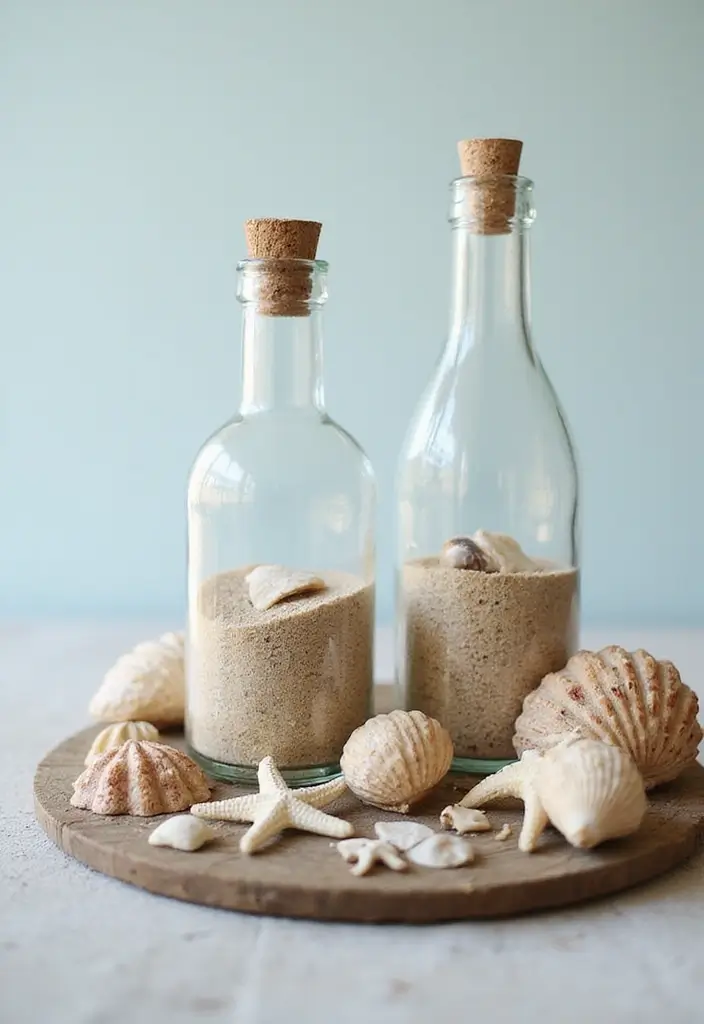 30 Large Glass Bottle Decor Ideas That Make a Statement 10 30 Large Glass Bottle Decor Ideas That Make a Statement - 4. Nautical Vibes with Sea-Inspired Decor