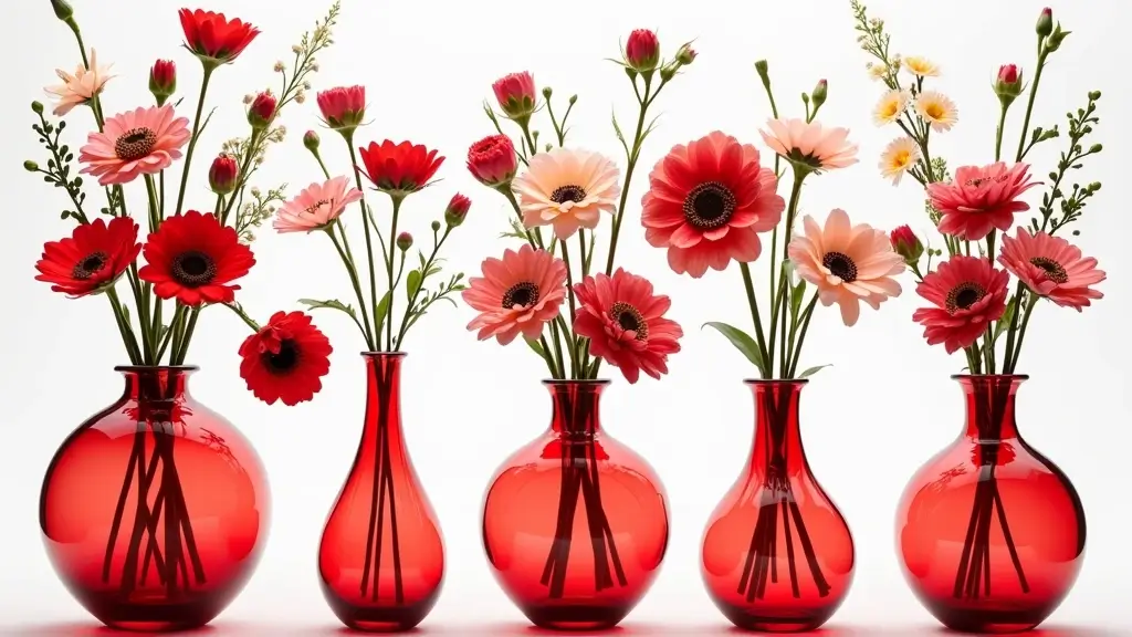 30+ Red Glass Vase Decor Ideas That Add Warmth and Energy