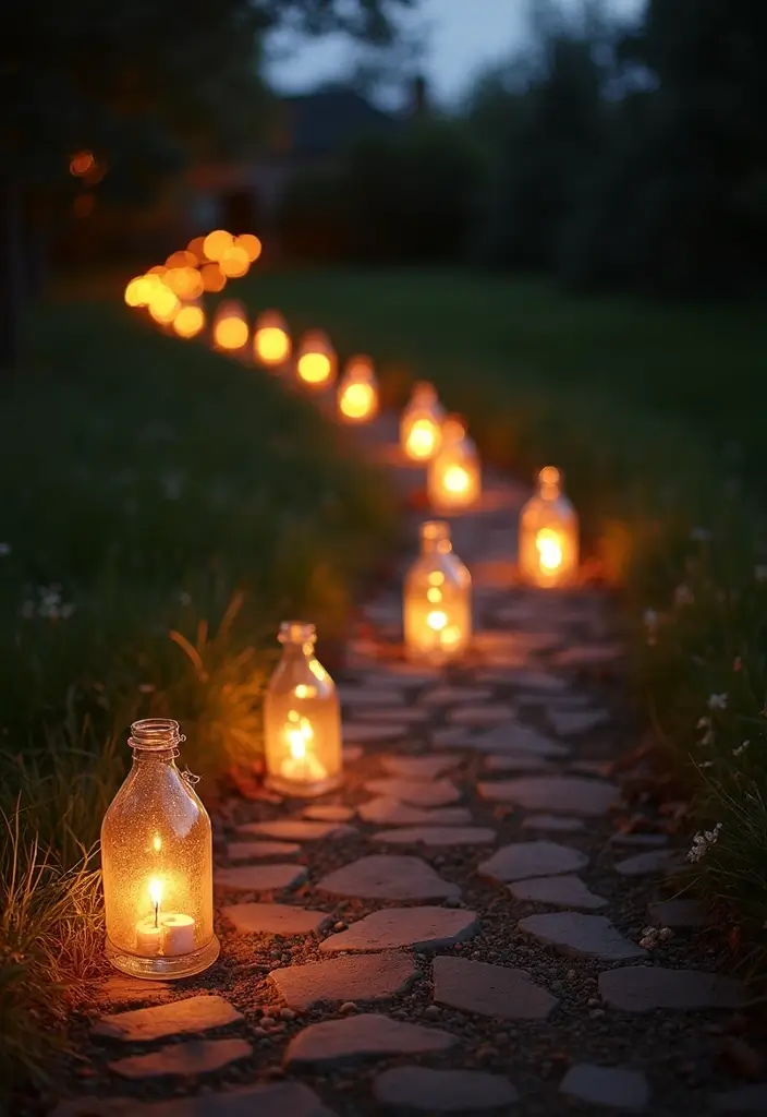 30 Wedding Decor Ideas Featuring Glass Jugs and Fairy Lights 10 30 Wedding Decor Ideas Featuring Glass Jugs and Fairy Lights - 4. Lanterns Made from Glass Jugs